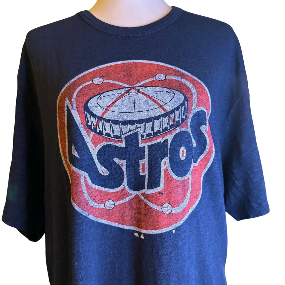 47 Brand Houston Astros Cooperstown Grit Vintage Scrum Tee, Navy, Size 2XL, NWT